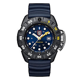 Luminox Scott Cassell Deep Dive 45mm Carbon Blue Dial Mens Quartz Watch