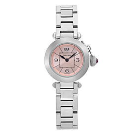 Cartier Miss Pasha 27mm Stainless Steel Pink Dial Quartz Ladies Watch