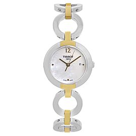 Tissot Pinky Two Tone Steel MOP Dial Ladies Quartz Watch