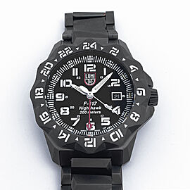 Luminox F-117 Nighthawk GMT Steel Black Dial Quartz Mens Watch