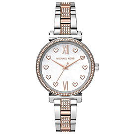 Michael Kors Sofie 36mm Two Tone Steel White MOP Dial Quartz Ladies Watch