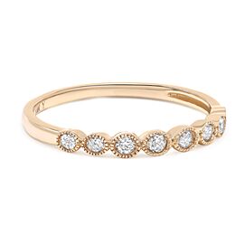 Rachel Koen Round Cut Diamond Ring 14K Yellow Gold