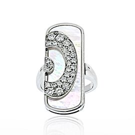 Bvlgari Mother Of Pearl & Diamond Cocktail Ring