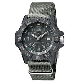 Luminox Master Carbon Seal Gray Dial Nylon Strap Quartz Mens Watch