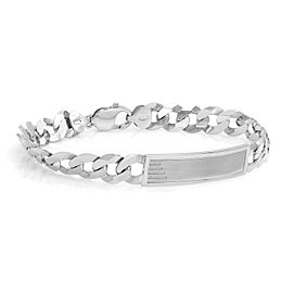 Curb Cuban Link Chain Mens ID Polished Bracelet