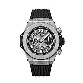 Hublot Big Bang Chronograph Titanium Skeleton Grey Dial watch