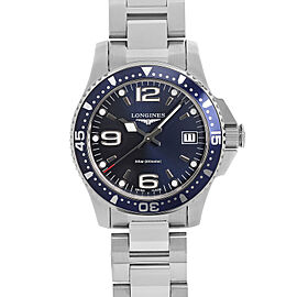 Longines Hydroconquest 34mm Steel Blue Dial Quartz Ladies Watch