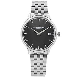 Raymond Weil Toccata Stainless Steel Black Dial Mens Quartz Watch