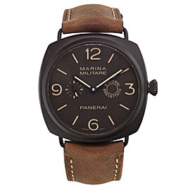 Panerai Radiomir Marina Militaire 47mm Composite Brown Dial Mens Watch