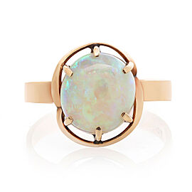 True White Opal Fancy Ring