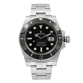 Rolex Submariner Stainless Steel Black Dial Date Automatic Mens Watch