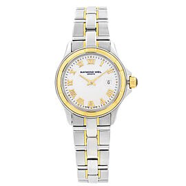 Raymond Weil Parsifal 18k Gold Steel White Dial Ladies Watch