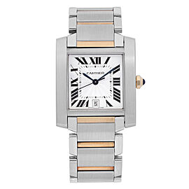 Cartier Tank Francaise 28mm Steel 18K Gold Automatic Mens Watch