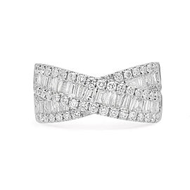 Rachel Koen 2.06Cttw Baguette & Round Diamond Ring