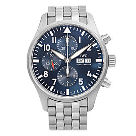 IWC Pilot Le Petit Prince 43mm Steel Blue Dial Automatic Mens Watch