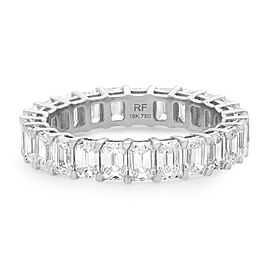 True 3.71Cttw Emerald Cut Diamond Eternity Band Ring