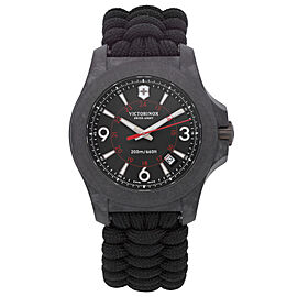 Victorinox Swiss Army 43mm Carbon Black Dial Quartz Mens Watch