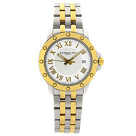 Raymond Weil Tango Two Tone Steel White Dial Quartz Mens Watch