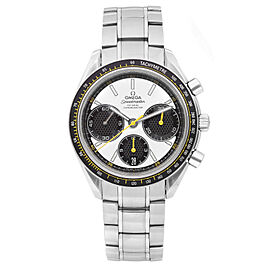 Omega Speedmaster Racing Steel White Dial Mens Watch