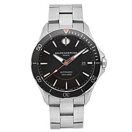 Baume et Mercier Clifton 42mm Steel Black Dial Automatic Mens Watch