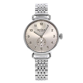 Shinola The Canfield 38mm Nude Dial Steel Quartz Ladies Watch