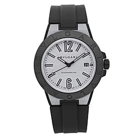 Bvlgari Diagono Magnesium Ceramic Silver Dial Automatic Mens Watch