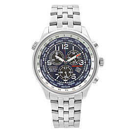 Citizen Eco-Drive Steel Inner Bezel Blue Dial Mens Watch