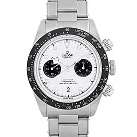 Tudor Black Bay Chrono 41mm Steel White Dial Automatic Mens Watch