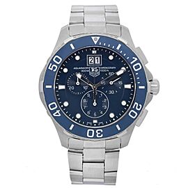 TAG Heuer Aquaracer 300M Chronograph Steel Blue Dial Mens Watch