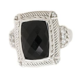 Judith Ripka Sterling Silver and Onyx Ring