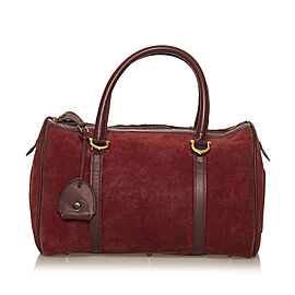 Cartier Must de Cartier Suede Boston Bag