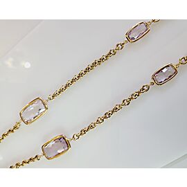 A & Furst. 18K Amethyst Chain