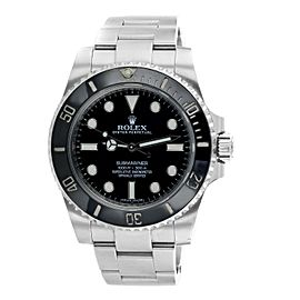 Rolex Black Dial Submariner 114060 Watch