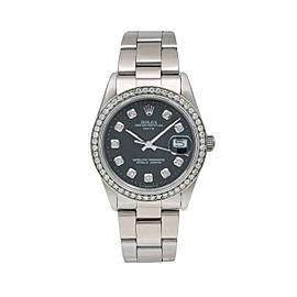 Rolex Oyster Perpetual Date 15000 34mm Womens Watch