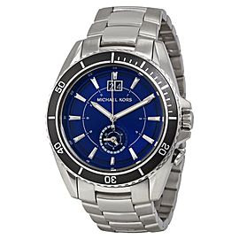 Michael Kors MK8400 Jetmaster Blue Dial Stainless Steel Mens Watch