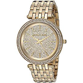 Michael Kors MK3438 Crystal Dial Bezel Gold Tone 39mm Womens Watch