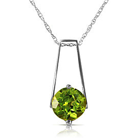 1.45 CTW 14K Solid White Gold In The Hacienda Peridot Necklace