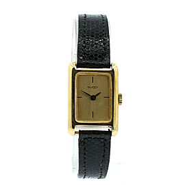 Gucci RARE Vintage 1960's GUCCI 18k Yellow Gold w Solid Gold Fancy Buckle Ladies Watch