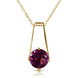 1.45 CTW 14K Solid Gold Anything For You Amethyst Necklace