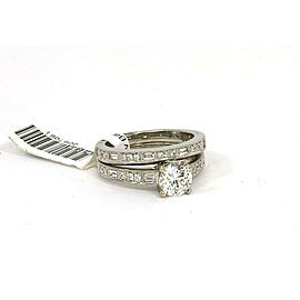 New Natalie K 14k White Gold Mounting 55 pts Diamond Accent Wedding Band & Ring