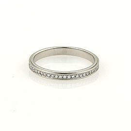 Cartier 18k Platinum Full Circle Diamonds Eternity Band Ring EU 46-US 3.75