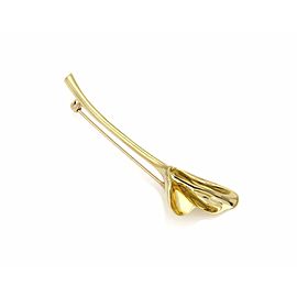 53060 Tiffany & Co. Angela Cummings 18k Yellow Gold Cala Lilly Flower Brooch Pin