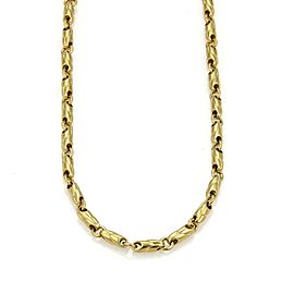 Bvlgari Bulgari 18k Yellow Gold 3.5mm Fancy Link Chain Necklace​