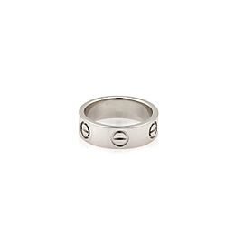 Cartier Love Platinum 5.5mm Wide Band Ring Size EU 48-US 4