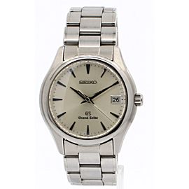 SEIKO GS Grand Seiko Quartz Silver Dial Stainless 36mm Men's Watch