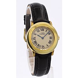 CARTIER Must De Cartier Ronde Vermeil Gold Sterling Watch