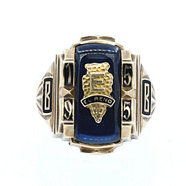 10K YELLOW GOLD EL RENO HIGH 1955 SCHOOL CLASS RING