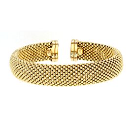 Gold Plated Sterling Silver 925 Bangle Bracelet