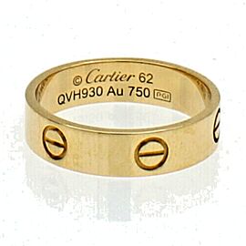 Cartier Love Ring 18K Yellow Gold 5.5mm Men's Band Ring