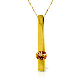 0.25 CTW 14K Solid Gold Necklace Naturalcitrine